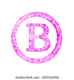 Stamp Letter B Stock Photo 1025516956 | Shutterstock