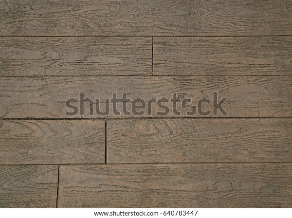Stamped Concrete Look Like Wood Flooring Stock Photo Edit Now