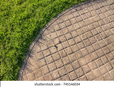 Stamped Concrete Pattern Images Stock Photos Vectors Shutterstock