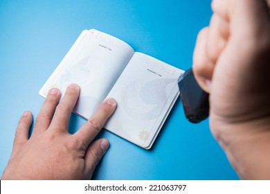 Stamping passport