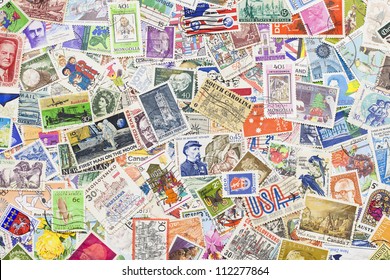 Stamps from different countries and different time