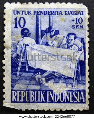 Stamps Indonesia. Stamp printed in the Indonesia. Stamp printed by Indonesia