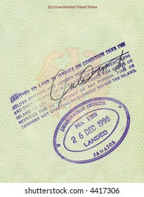 88 Jamaica Passport Stamp Images Stock Photos Vectors Shutterstock   Stamps Jamaica German Passport 260nw 4417306 