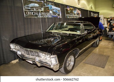 STAN LEES LOS ANGELES COMIC CON: October 29, 2016, Los Angeles, California. Screen Used 1969 Chevrolet Impala Called Baby Used In The CW Television Show Supernatural On Display.