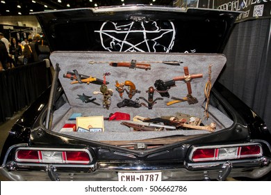 STAN LEES LOS ANGELES COMIC CON: October 29, 2016, Los Angeles, California. Screen Used 1969 Chevrolet Impala Called Baby Used In The CW Television Show Supernatural On Display.