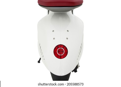 Stanbul, Turkey - August 21, 2013: A Vespa 946 Motorcycle Is Produced By Piaggio & Co. S.p.A. In Italy. This Vespa 946 Motorcycle Has 150cc Engine, Traction Control System And ABS Brakes.