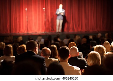 Stand Up Comedian On Stage