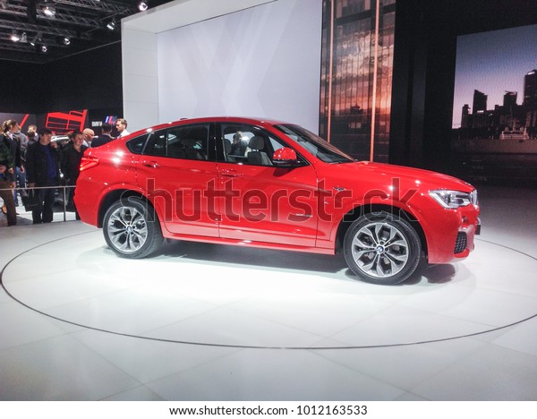 Stand of\
the concern BMW.\
Moscow, Russia - 30 August, 2014.\
New ideas of\
the auto industry at the Moscow Motor\
Show.