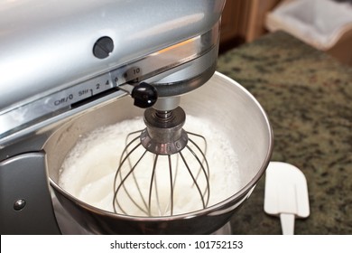 Stand Mixer Used To Mix Baking Ingredients