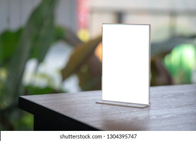 Download Acrylic Table Tent Mockup High Res Stock Images Shutterstock