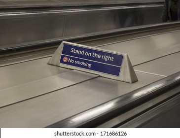 Stand on the Right Sign