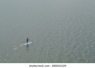 Stand Up Paddle At Lake Paranoá Brasilia. DF, Brazil