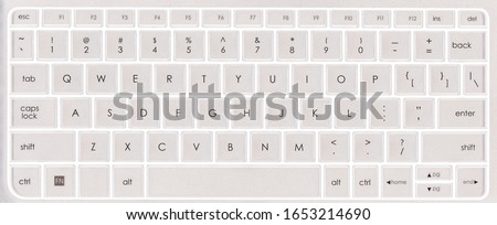 standard american qwerty keyboard for personal computer