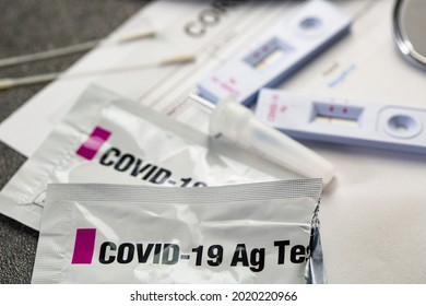 Standard Q Covid-19 Test Coronavirus Kit.Antigen Testing Set For Check Coronavirus.Healthy Respiratory Set.
