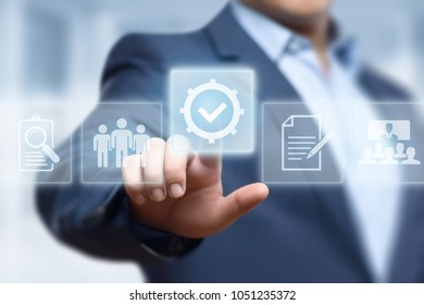 Garantía de Certificación de Control de Calidad Estándar Garantiza Internet Business Technology Concepto.