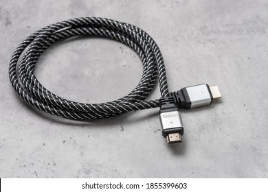 Standard type of HDMI connector and cable. 