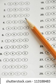 Standardized Test Bubble Sheet Stock Photo 113188483 | Shutterstock