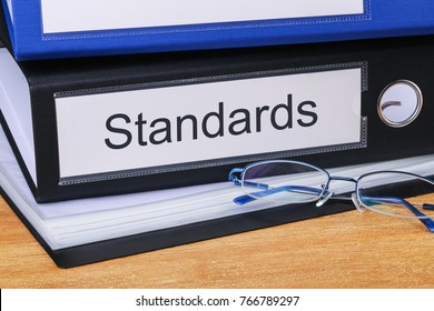 Standards Concept With Word On Folder.