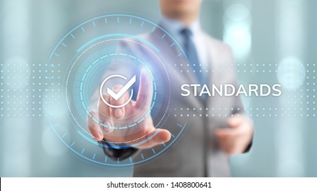 Standards quality Assurance control standardisation and certification concept. - Shutterstock ID 1408800641
