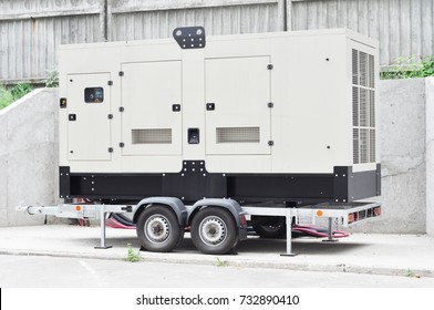 Standby Generator Electric For Repair Hurricane Damage.  Office Backup Power Generator.