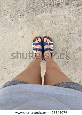 Standing on the groundfloor
