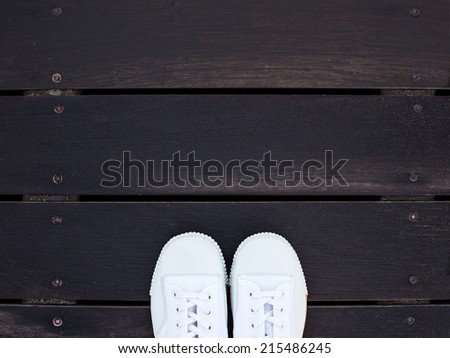 Similar – Image, Stock Photo Ladies pumps on wooden boards