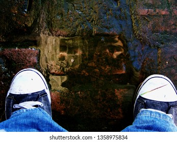 standing in pool