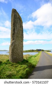 Standing Stone in Orkney Island  