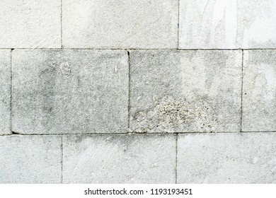A standing stone wall
