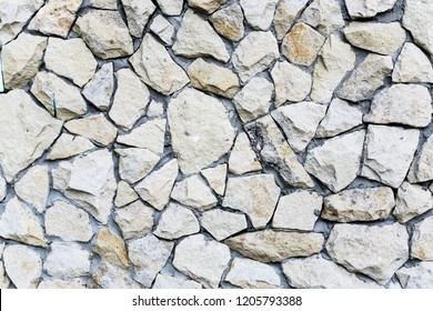 A standing stone wall
