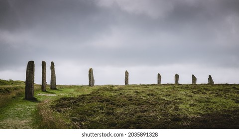 Standing Stones Of The Ring Of Brodgar, Heart Of Neolithic Orkney World Heritage Site, Scotland