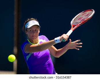 STANFORD, UNITED STATES - AUGUST 3 :  Tatjana Maria In Action At The 2015 Bank Of The West Classic WTA Premier Tennis Tournament