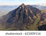 Stanserhorn mountain Switzerland Swiss Alps mountains aerial view photography photo