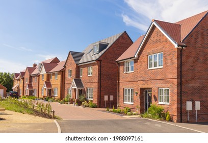 Stansted Mountfitchet, Essex. UK. June 8th 2021. Examples of detached new build homes.