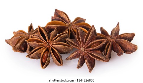 Star Anise Isolated On White Background