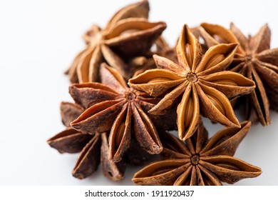 
Star Anise On White Background