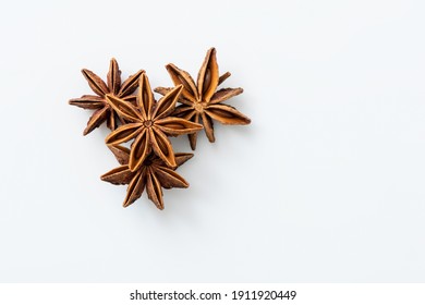 
Star Anise On White Background