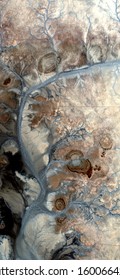star artery, vertical abstract photography of the deserts of Africa from the air, aerial view of desert landscapes, Genre: Abstract Naturalism, from the abstract to the figurative, 