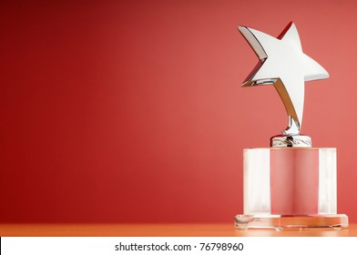 Star Award Against Gradient Background