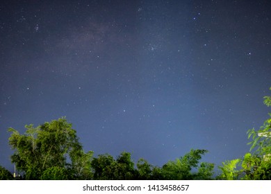 Star is background & tree is foreground was process with Lightroom.