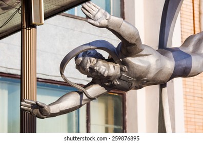 STAR CITY, RUSSIA - MARCH 19: Monument To The Cosmonauts On March 19, 2014 In Star City Near Moscow, Russia.