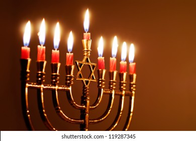 Star Of David Hanukkah Menorah