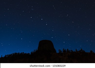 Star Field over  Devils Tower National Monument, Big Dipper