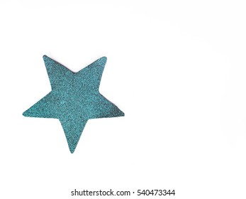 star foam eva glitter blue isolated. white background  - Powered by Shutterstock