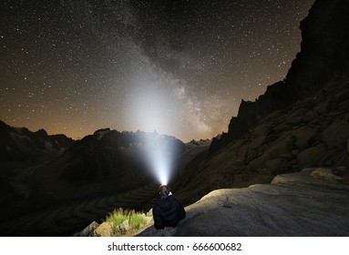 Star Gazing High In The Mountains.