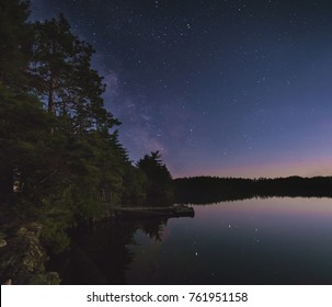 Star Gazing Over The Lake