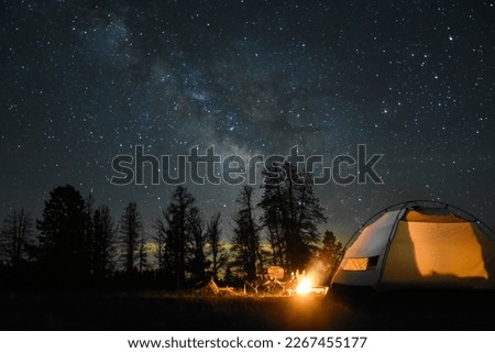 Star gazing in Wyoming near Curt Gowdy State Park