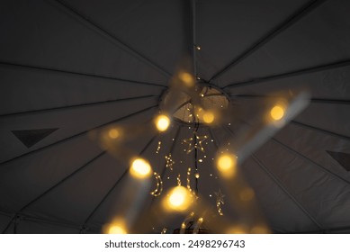 Star light, LED decoration, Hand holding star light, Fairy lights, Bokeh effect, - Powered by Shutterstock