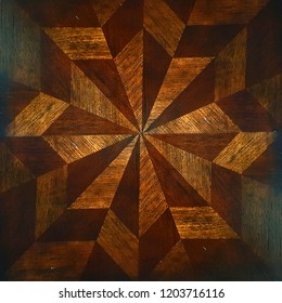 Star Pattern Wood Veneer Inlay