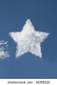 Star Shaped Cloud. (see Also My Dollar, Euro And Arrow Shaped Clouds)